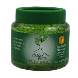 Árbol Verde - Gel Fijador para Cabello con Romero y Sábila, 250 g, Paquete de 1