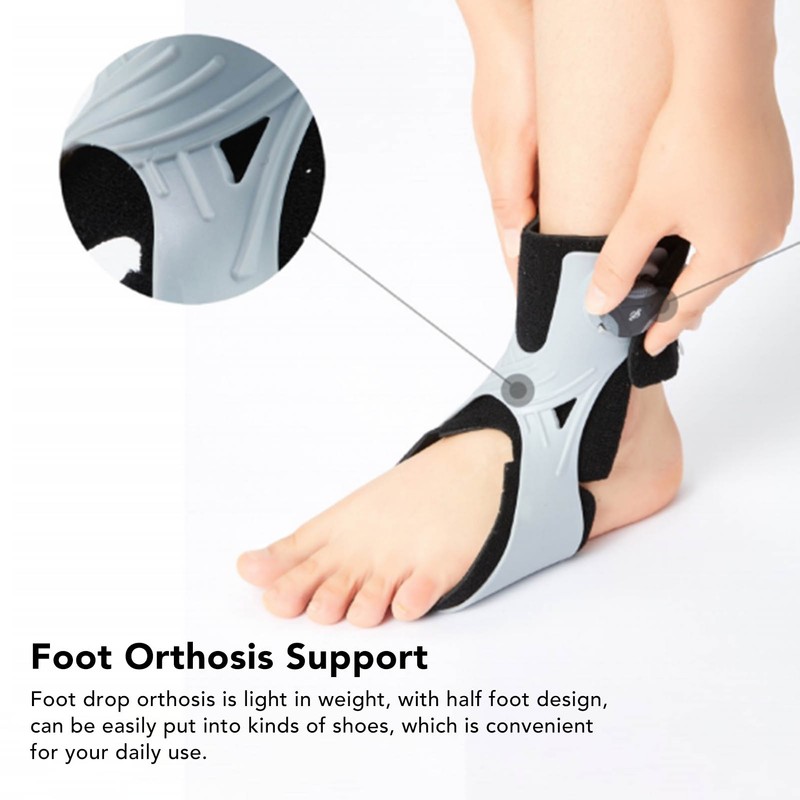 Foot Drop Brace Adjustable Rotary Buckle Soft Posture Correct Ankle