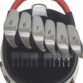 1pcs Golf Club Organizer Durable Polycarbonate Clips for Irons, Woods, Driver Heavy-Duty Golf Bag Clip-On Holder Golf Accessories (1, Black)