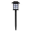 Solar Garden Light Black LED Lantern 2700K Warm White IP65