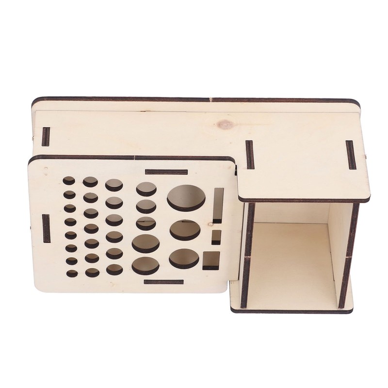 Leather Tools Storage Box Shelf Beech Leathers Craft Rack Stand