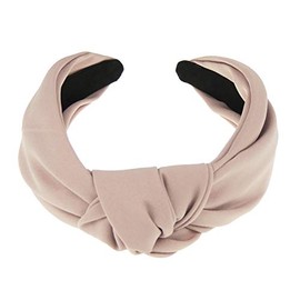 Ladies Draped Chiffon Twist Knot Headband Alice Band (Dusky Pink)