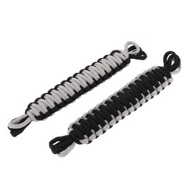 ACROPIX Door Strap Swing Doors Limiting Check Straps Nylon Black Gray for Jeep Wrangler TJ JK JKU JL JLU YJ - Pack of 2