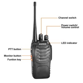 BAOFENG BF-888S Two Way Radio Long Range 16 CH Radio Black (Pack of 20)