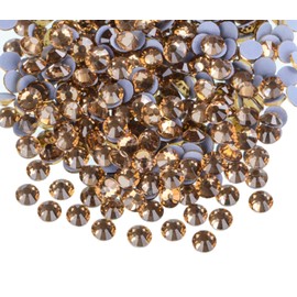 QOGIR 3000 Pieces SS16 Lt Topaz Hotfix Rhinestones for Crafts Clothes Nail Art Diamantes Flatback 4mm Glass Gems Rhinestone