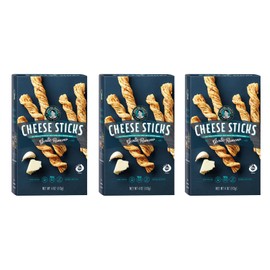 John Wm. Macy - Garlic Romano CheeseSticks - Hand Crafted, Non GMO, and Nothing Artificial - Made with Real Cheese - 4 oz. Cartons - 3 Pack