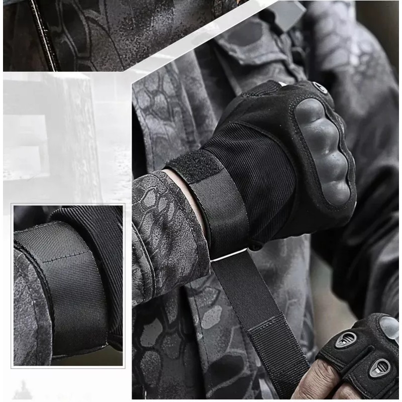 AKINZABO Guantes Tácticos De Medio Dedo, Para Deportes, Fitness