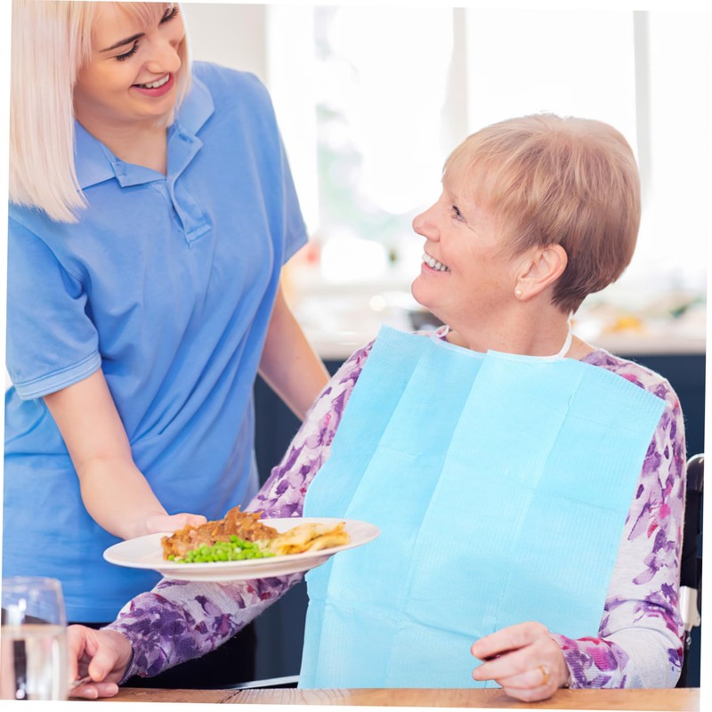 Beaupretty Baberos Desechables Impermeables Para Adultos - 30 Unidades Para