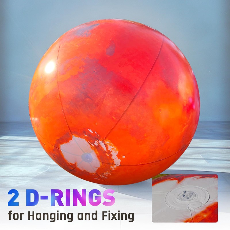 OZIS 40’’ Large Inflatable Sun Planet Balloon with LED Light