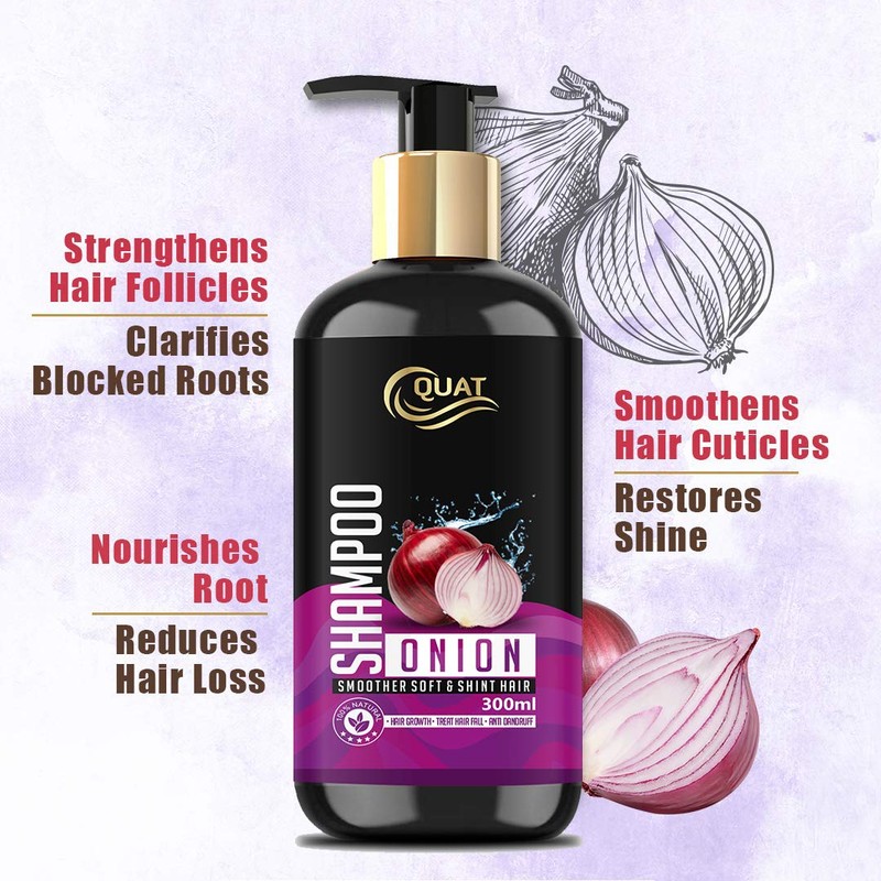 Quat 100% natural onion oil extract shampoo for damage hair