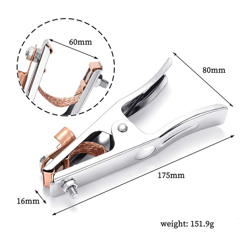 Vogueing Tool 500A Ground Clamp Electroplated Ground Clamp Copper Welding