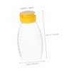 BESPORTBLE 2-Piece Portable Honey Squeeze Bottles Black Sauce Dispenser for