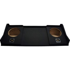 ASC Compatible with 1998-01 Dodge Ram Extended/Quad/Club Cab Truck Dual 10" Subwoofer Sub Box Speaker Enclosure