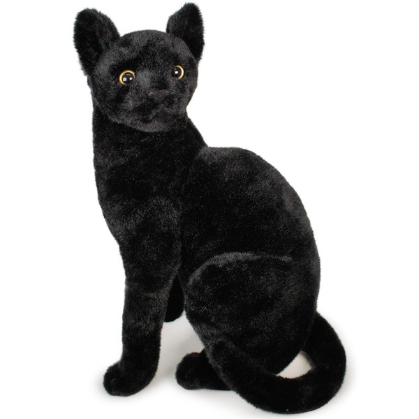 VIAHART Boone The Black Cat - 13 Inch Stuffed Animal Plush - by Tiger Tale Toys