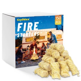 150 pcs Fire Starter, Natural Fire Starters for Grill Campfires