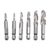 Drill Tap Bit Set Hex Shank Metric Combo HSS Ti