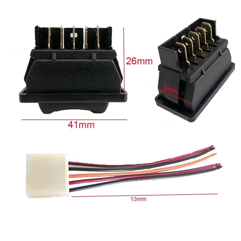 2 X 5 Pin Universal Car Power Window Switch UP/Down