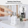 White Dish and Hand Soap Dispenser Set - Glass Kitchen