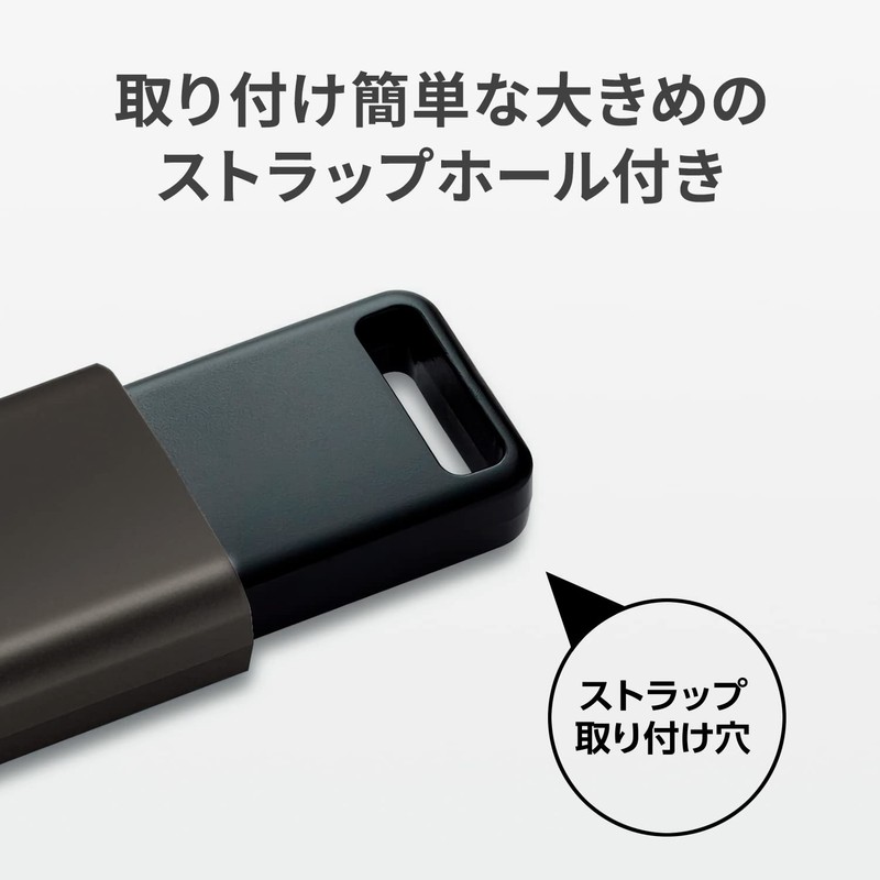 Verbatim Japan USB Memory 128GB USB3.2(Gen1) Slide Type with Strap