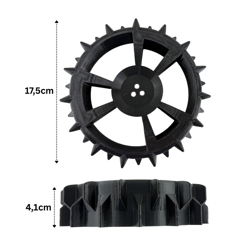 Naturalspring 2 x Replacement Drive Wheels for Bosch Indego 300,