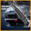 Partuto 12inch Car Rear Windshield Wiper Blade Arm Set for