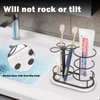 HarJue Toothbrush Holder Stand for Bathroom, Metal Toothbrush Organizer with