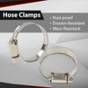 CROSSDESIGN High Temp Rubber Exhaust Clamp Fit for Yamaha Blaster