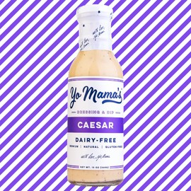 Yo Mama's Foods Keto Classic Caesar Dressing and Dip - Pack of (4) - Low Carb, Low Sodium, and Gluten-Free