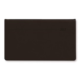 Horizontal Timer Touch Black 2024 - Pocket Calendar 15.6 x 9 cm - Separate Address Book - Weekly - 128 Pages - Landscape Planner - Alpha Edition