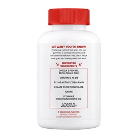 2 Packs of Kids Complete Multivitamin, 180 Gummies Multivitamin Plus Omega 3, Vitamin D3 and Vitamin B12, Total 90 Days Supply