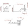 Garden Gate Latch for Wooden Gates Gravity Locking Automatic Self