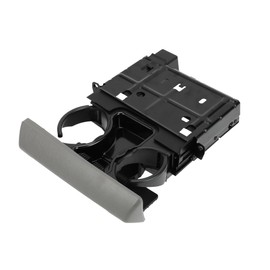 REPAIROCK Dashboard Cup Holder for Ford F-250 F-350 2005-2007 Dash Drink Cup Holder Cup Coin Holder Water Bottle Holder Plastic Metal Gray 1 Pc