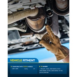 PHILTOP 1PC High Flow Catalytic Converter for 2007-2009 Camry 2.4L, Automotive Replacement Catalytic Converters OEM 674-480, 674480 (EPA Compliant)