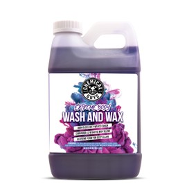 Chemical Guys Extreme Bodywash & Wax Foaming Car Wash Soap - Soap for Foam Cannons, Foam Guns, or Bucket Washes for Cars, Trucks, Motorcycles, RVs, and More, Grape Scent - 64 oz (Half Gallon)