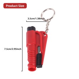 8 Pcs Car Window Breaker Tool Keychain,3 in 1 Glass Breaker and Seatbelt Cutter & Survival Whistle, Emergency Keychain Car Escape Tool Applicable to All Cars, Car Accessories