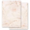 Letter Paper Marble & Structure Marble Terracotta DIN A5 Format