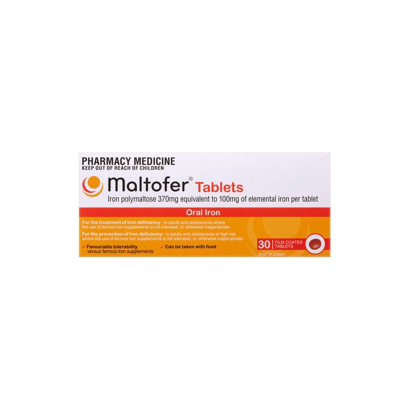 Maltofer Oral Iron 100mg 30 Tablets