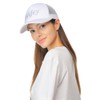 C.C Wifey Rhinestone Trucker Cap (White)