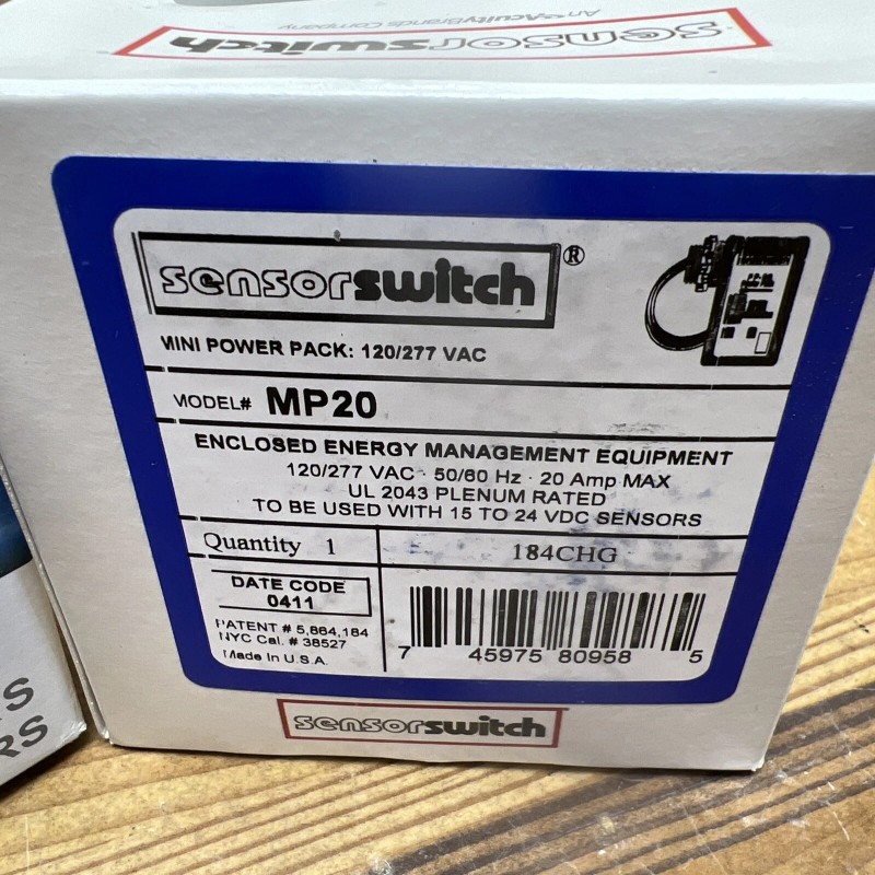 Acuity Controls LOT OF 2 Acuity Controls Sensor Switch MP20