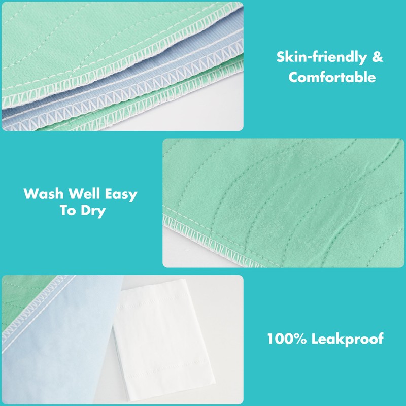 Bunlitent Washable Underpads, 36" x 72", 3 Pack - Heavy