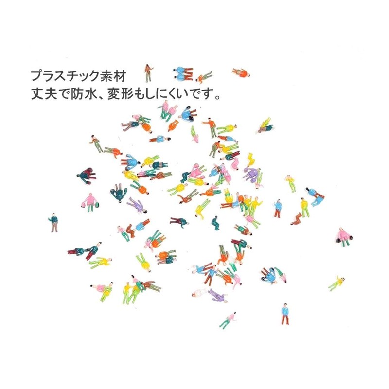 Diorama N Gauge Doll, 1/200 Scale, Massive 200 Figures, Set