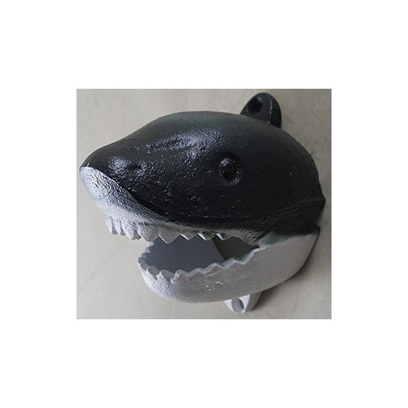 Upper Deck Cast Iron Wall Mounted Shark Bottle Opener