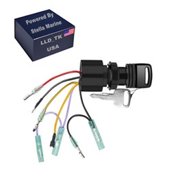 Ignition Switch Key for Mercury Outboard Remote Control Box Push to Choke