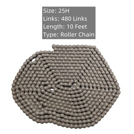 HAUERTZX 25H Roller Chain 10 Feet 480 Links with Chain Breaker for Razor MX350 MX500 MX650 SX500 RSF650 Dirt Bike 47cc 49cc 2-Stroke Mini Pocket Rocket Bike, E300 E200 E100 Electric Scooter