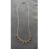 Unbranded Minimalist Two Tone Necklace Dainty Modernist Choker Geometric Korea