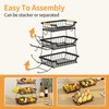 GILLAS 3 Tier Countertop Fruit Basket with 2 Banana Hangers