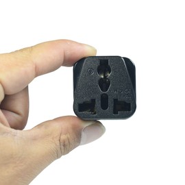 2 in 1 US Plug Adapter, European to USA, American Travel Power Plug Adapter,Safe Grounded Outlet, EU to USA Canada Universal Socket (Pack of 2)