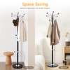 17 Hooks Metal Freestanding Coat Hat Rack Tree Clothes Hats