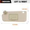 3 Hole Left & Right Sun Visor for 2011-2016 Chevy