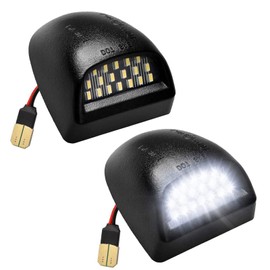 Anyhut 2 PCS Led License Plate Light, 6000K Plug and Play Tag Light Replacemnet Accessories, Compatible with Suburban GMC Sierra Chevy Silverado 1500 2500 3500 Tahoe Yukon XL Escalade (Black)
